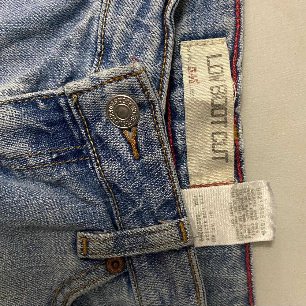 Levi’s low boot cut women shorts 545 size 6 - Picture 3 of 7